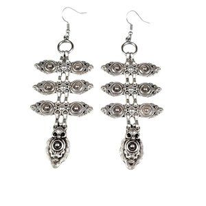 Boho Vintage Handmade Women's 925 Silver Plated Dangle Earrings AL3125